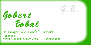 gobert bobal business card